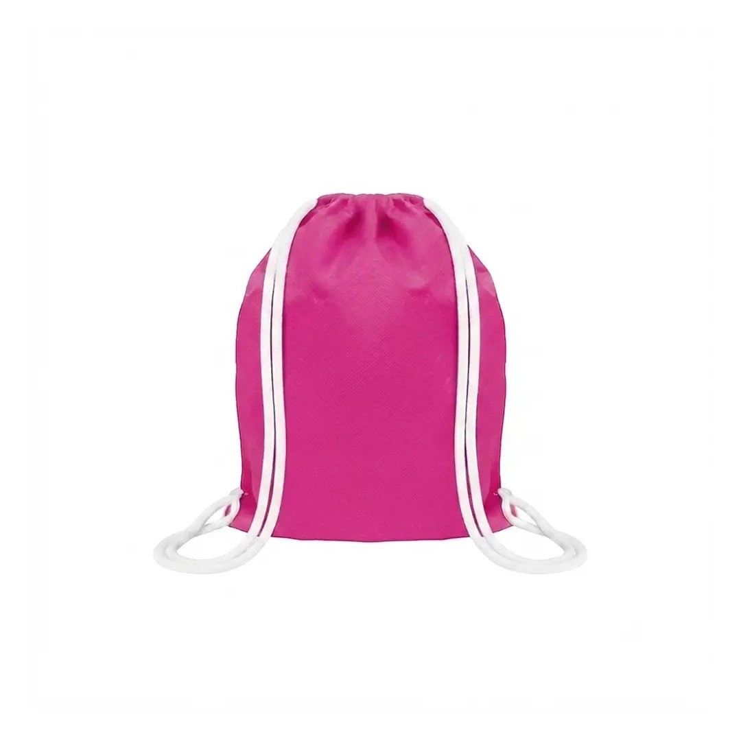 Mochila Encarrujada Cambrela Fucsia/Cordon Blanco 40Cmx32Cm