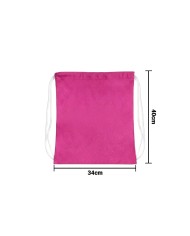 Mochila Encarrujada Cambrela Fucsia/Cordon Blanco 40Cmx32Cm