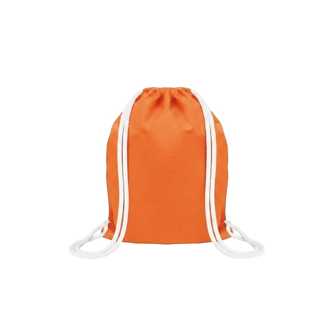 Mochila Encarrujada Cambrela Naranja/Cordon Blanco 40Cmx32