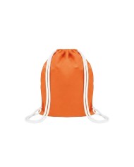 Mochila Encarrujada Cambrela Naranja/Cordon Blanco 40Cmx32