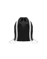 Mochila Encarrujada Cambrela Negro/Cordon Blanco 40Cmx32Cm