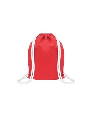 Mochila Encarrujada Cambrela Rojo/Cordon Blanco 40Cmx32Cm