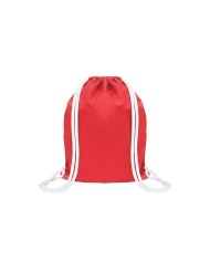 Mochila Encarrujada Cambrela Rojo/Cordon Blanco 40Cmx32Cm