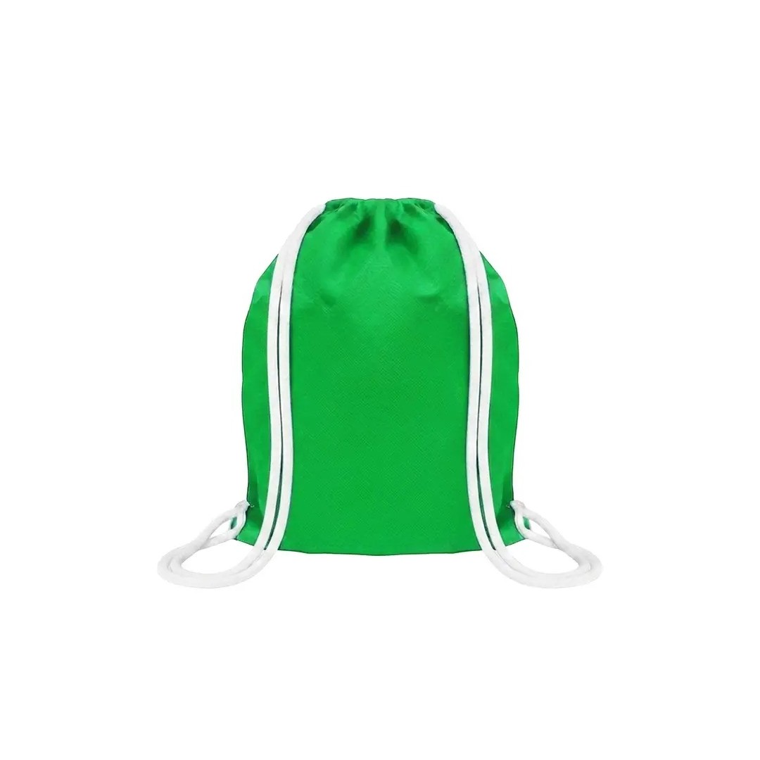 Mochila Encarrujada Cambrela Verde Claro/Cordon Blanco 40Cmx32