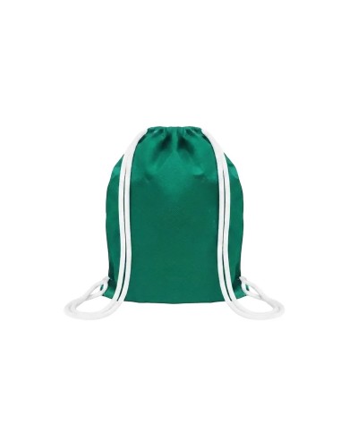 Mochila Encarrujada Cambrela Verde/ Cordon Blanco 40Cmx32Cm