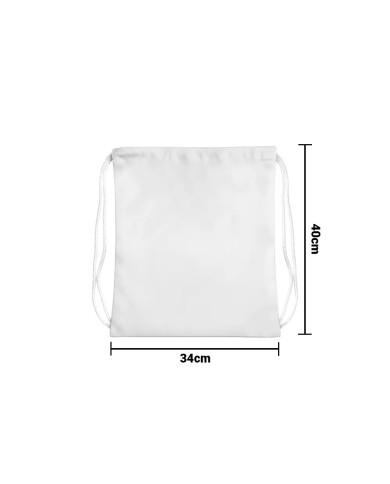 Mochila Encarrujada Sublimable Con Cordon 34X40