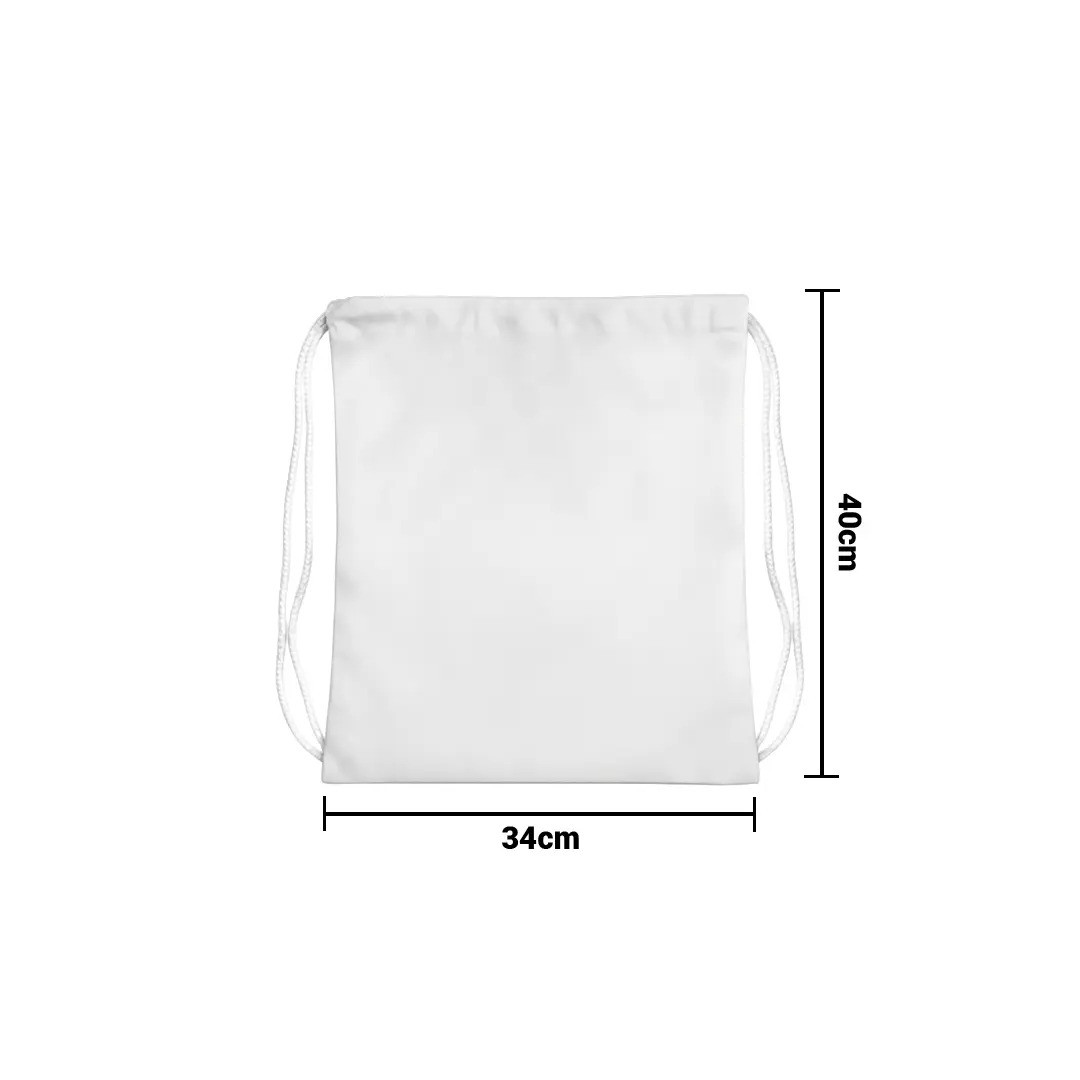 Mochila Encarrujada Sublimable Con Cordon 34X40