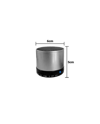 Parlante Con Radio Y Bluetooth Lenox Plateado