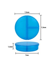 Pastillero Organizador Daily Azul Traslucido