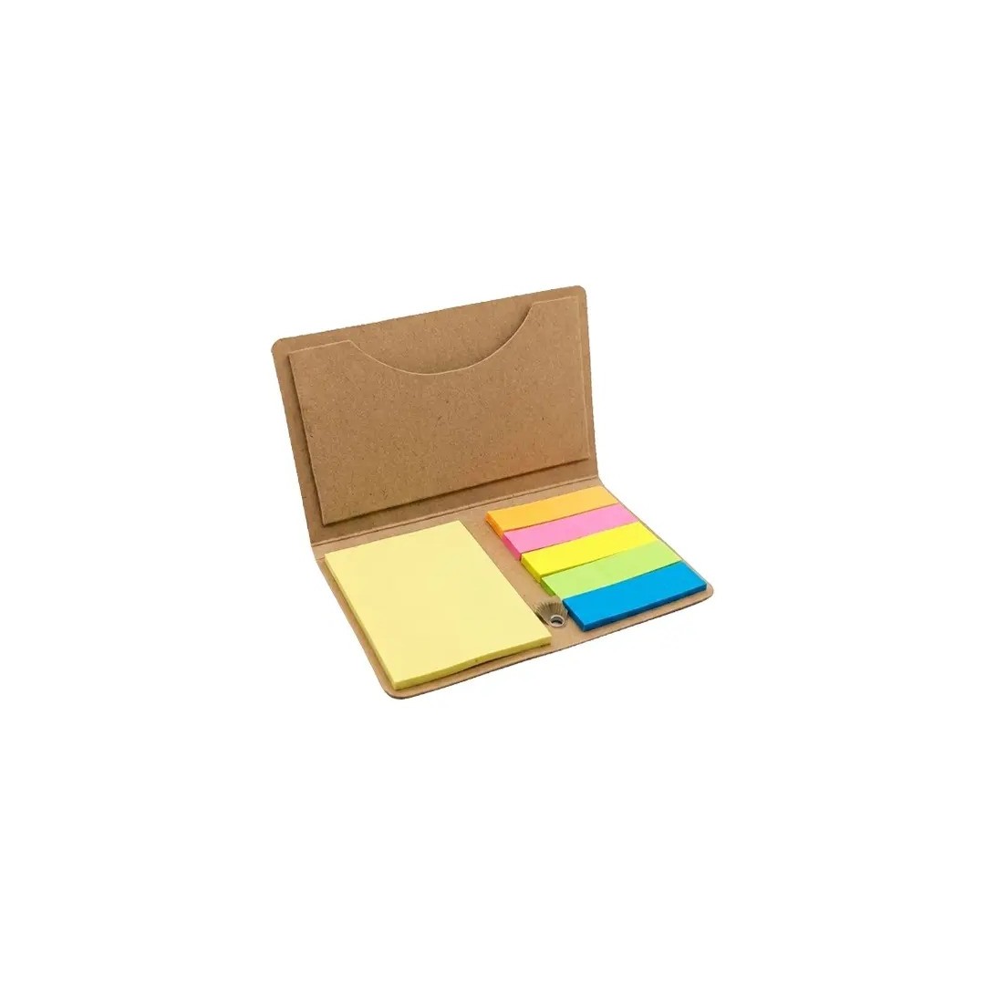 Porta Notas Con Post It Color Kraft