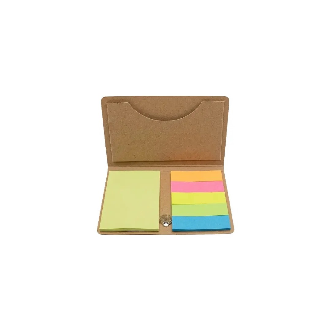 Porta Notas Con Post It Color Kraft