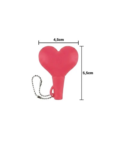 Separador De Audifono Heart Rojo