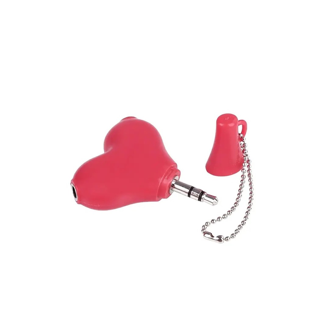Separador De Audifono Heart Rojo