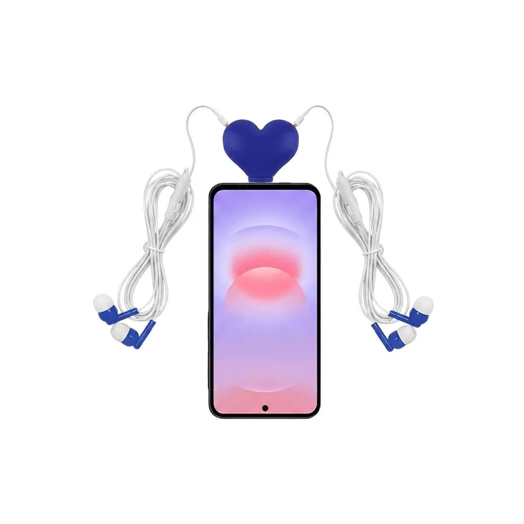 Separador De Audifonos Heart Azul