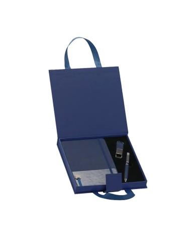 Set Ejecutivo Tipo Maletin Color Azul