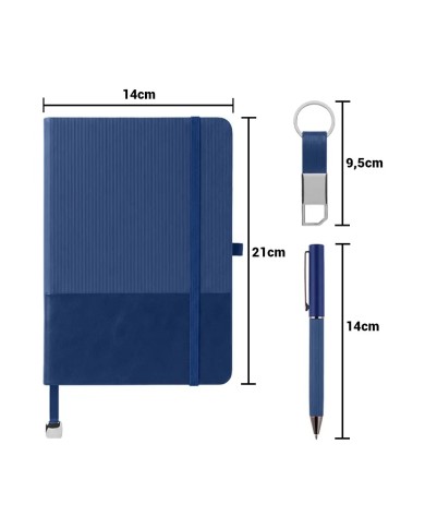 Set Ejecutivo Tipo Maletin Color Azul