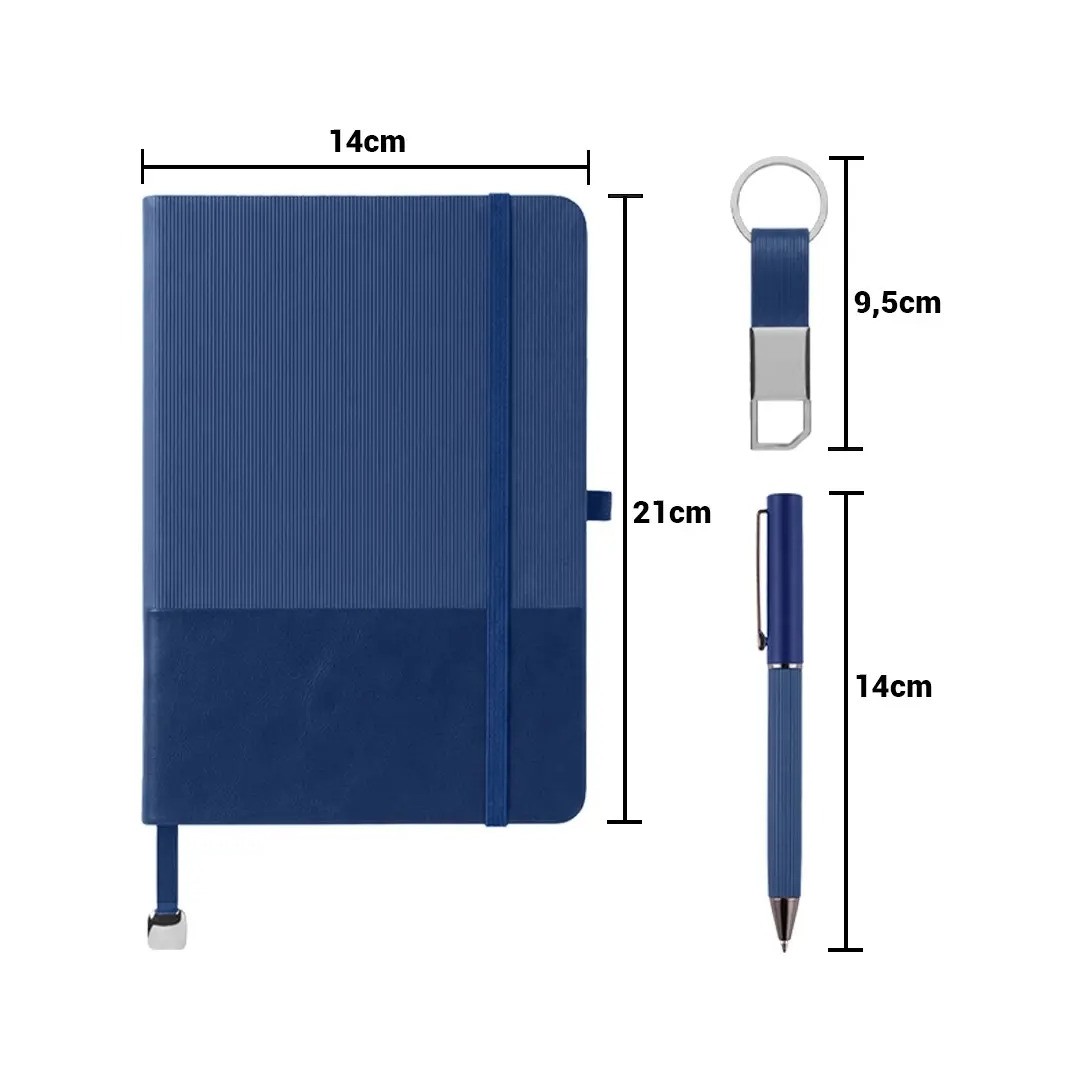 Set Ejecutivo Tipo Maletin Color Azul