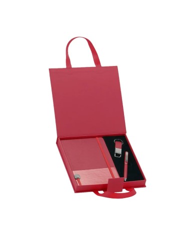 Set Ejecutivo Tipo Maletin Color Rojo