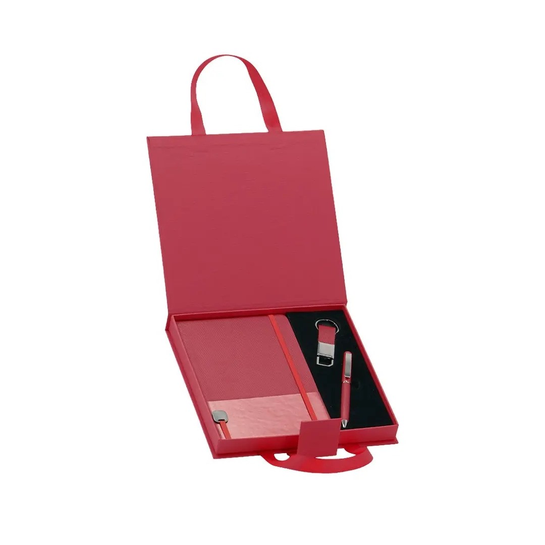 Set Ejecutivo Tipo Maletin Color Rojo