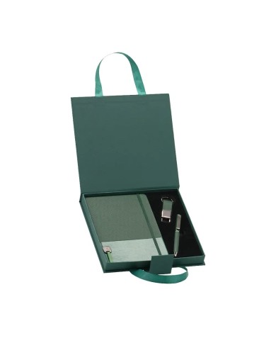 Set Ejecutivo Tipo Maletin Color Verde