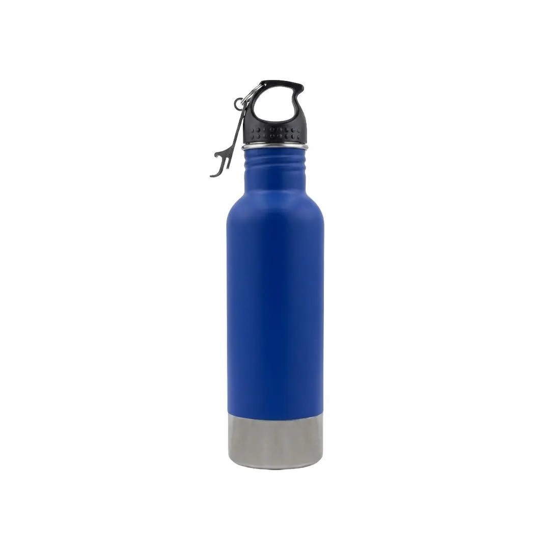 Termo Camping Azul Con Destapador De 750 Ml