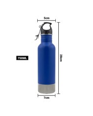 Termo Camping Azul Con Destapador De 750 Ml
