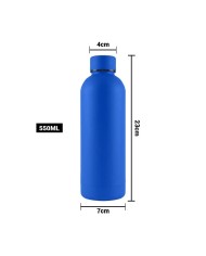 Termo Rubber De Acero Inoxidable Color Azul Electrico