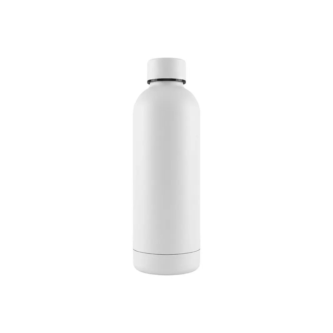 Termo Rubber De Acero Inoxidable Color Blanco