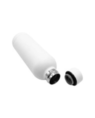 Termo Rubber De Acero Inoxidable Color Blanco