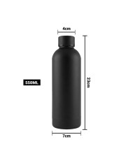 Termo Rubber De Acero Inoxidable Color Negro