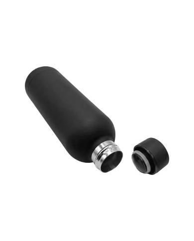 Termo Rubber De Acero Inoxidable Color Negro