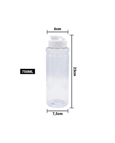 Tomatodo Cilindro Pvc Transparente 750 Ml