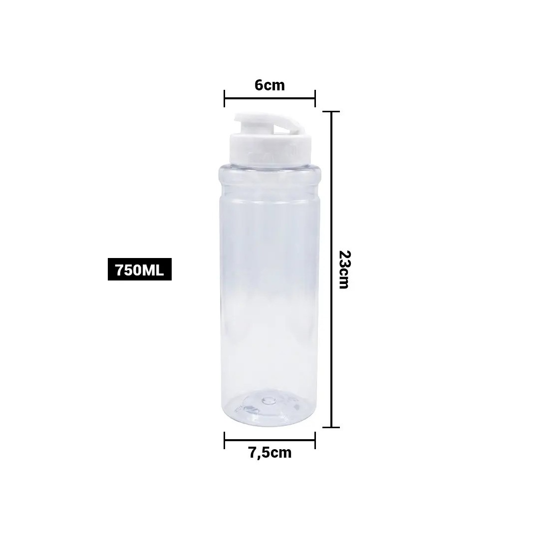 Tomatodo Cilindro Pvc Transparente 750 Ml
