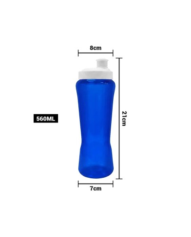 Tomatodo Curve Azul Rey Traslucido 560Ml Pvc