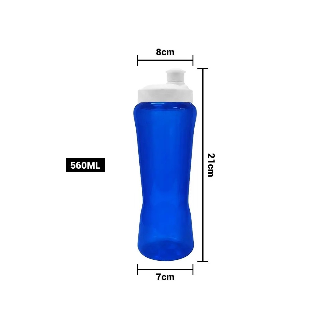 Tomatodo Curve Azul Rey Traslucido 560Ml Pvc