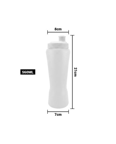 Tomatodo Curve Blanco Solido 560Ml Pvc