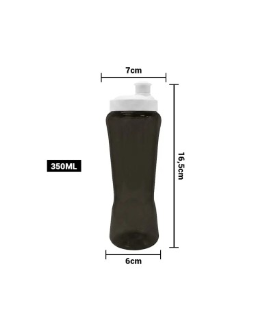 Tomatodo Curve Negro Traslucido 560Ml Pvc