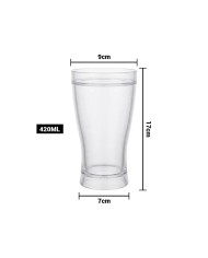 Vaso Cervecero Acrilico 420Ml
