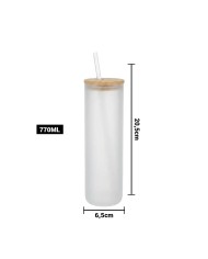 Vaso De Vidrio Con Tapa Bambu