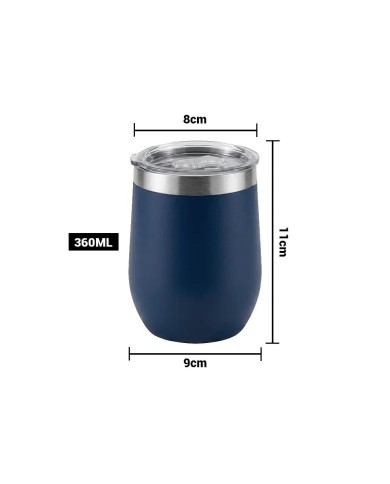 Vaso Termico Tumbler 360 Ml Color Azul