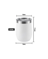 Vaso Termico Tumbler 360 Ml Color Blanco