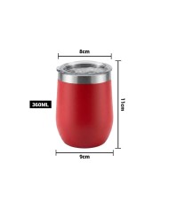 Vaso Termico Tumbler 360 Ml Color Rojo