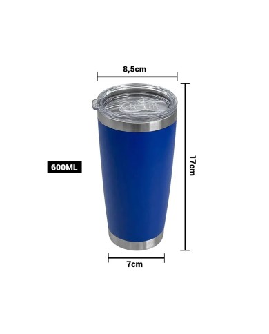 Vaso Termico Tumbler Azul Electrico