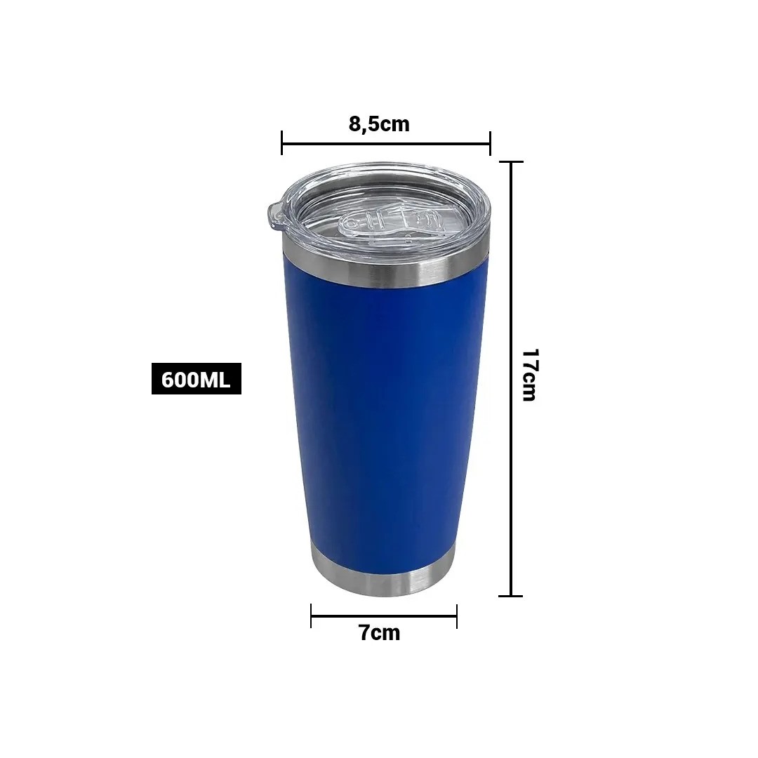 Vaso Termico Tumbler Azul Electrico