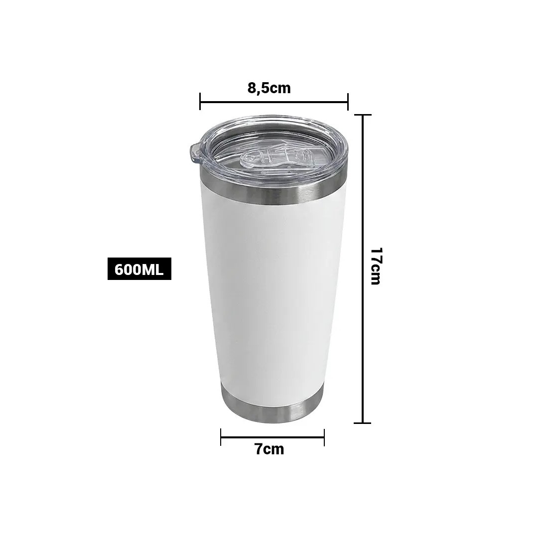 Vaso Termico Tumbler Blanco