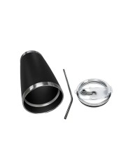 Vaso Termico Tumbler Con Sorbete Color Negro