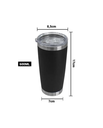Vaso Termico Tumbler Negro