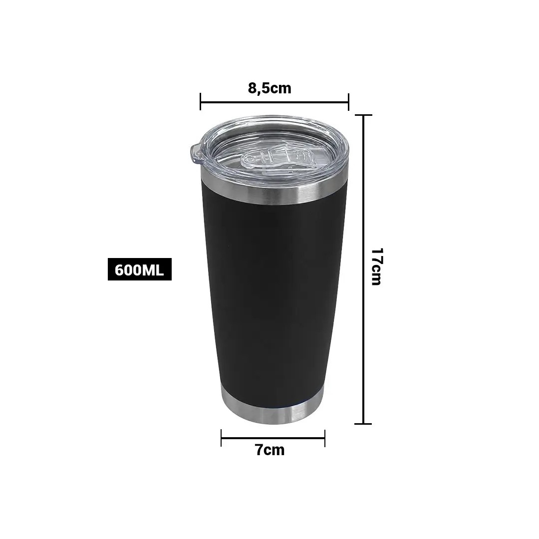 Vaso Termico Tumbler Negro