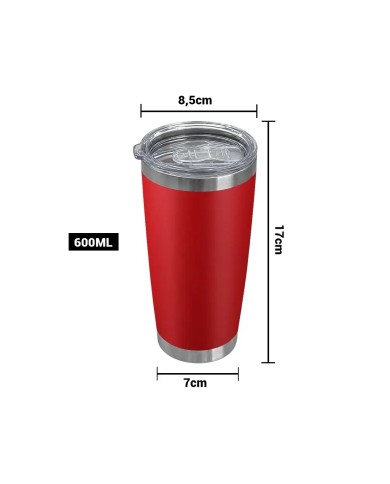 Vaso Termico Tumbler Rojo