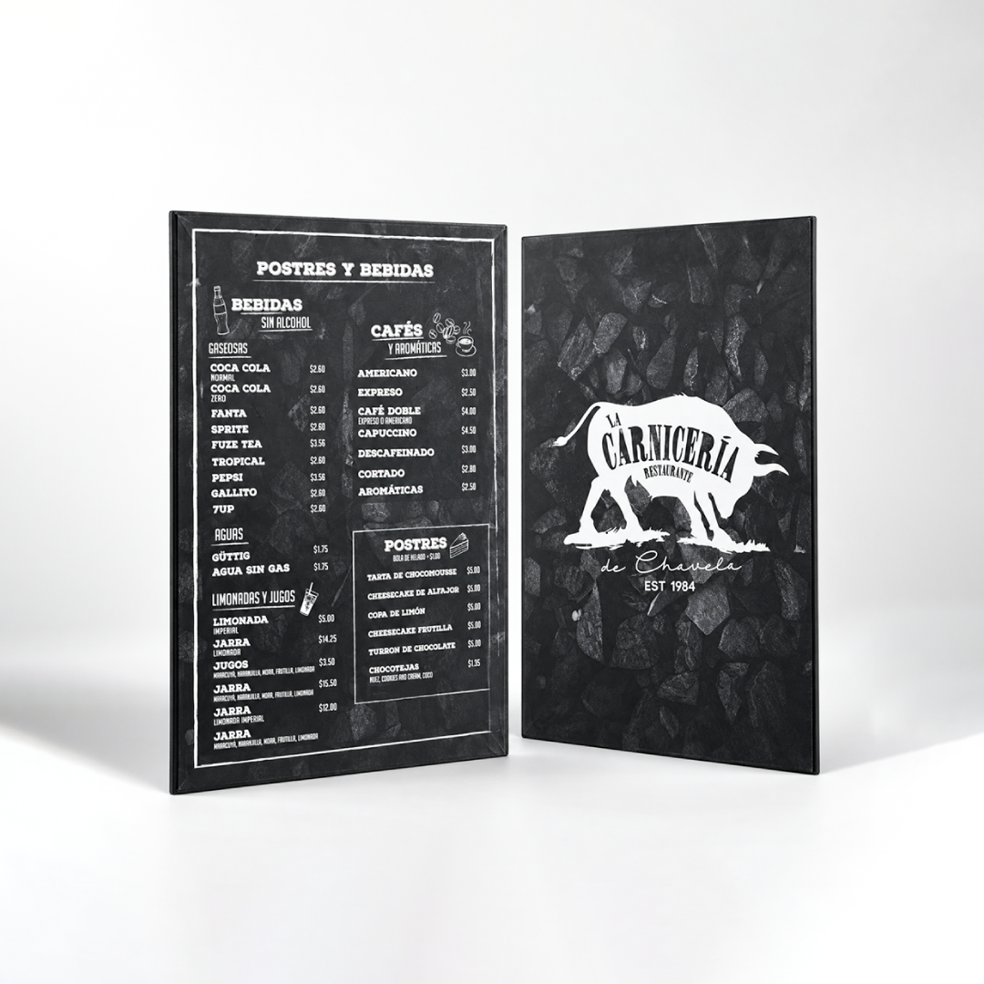 Menús Personalizados para Restaurantes en Guayaquil